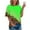 01-Green, variant on Giftesty Womens Plus Size Women's Summer Tie-Dye Short Sleeve Crew-Neck T-Shirt Casual Tee Tops（S-5XL）