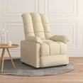thumbnail image 1 of vidaXL Fauteuil Inclinable Tissu Crème, 1 of 5
