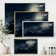 thumbnail image 4 of Designart Cloudy Full Moon Night FLOAT FRAME WALL ART, 4 of 4