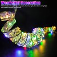 thumbnail image 6 of Viworld Ribbon Fairy Lights, 16.4ft 50 LED Ribbon Christmas Lights, Battery Operated Waterproof Copper Wire String Lights for Xmas Tree Wedding Party Indoor Outdoor Decoration, Multicolor, 6 of 9