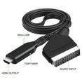 thumbnail image 4 of Cable Peritel a HDMI, Adaptador Peritel a HDMI, Convertidor de audio y vídeo Peritel todo en uno a HDMI 1080p/720p, 4 of 5