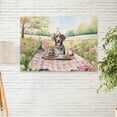 thumbnail image 2 of Happy Mother's Day German Shorthaired Pointer with Sweets and Flowers at a Picnic Horizontal Matte Canvas Poster GSP Lover Dog Gift Wall Art Home Decor - 13005, 2 of 5