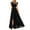 Black, variant on Fsqjgq Summer Dresses 2024 Women Sleeveless Long Evening Dress Wedding Guest Formal Occasion Dresses with Belts Split Ruffles Party Dress Pink L