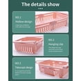 thumbnail image 3 of Caja de almacenamiento plegable para refrigerador con cajón organizador, caja de almacenamiento para refrigerador (juego de 4) JM, 3 of 5