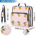 thumbnail image 2 of FORMRS Zipper Binder with Shoulder Strap 2-inch Ring 500 Sheet Capacity File Bag, Cartoon Citrus, 2 of 5