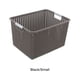 thumbnail image 2 of Cateissary Cesta de almacenamiento de plástico - Organizador de ahorro de espacio para dormitorio o cualquier habitación Organizador de Almacenamiento y organización del hogar café S, 2 of 6