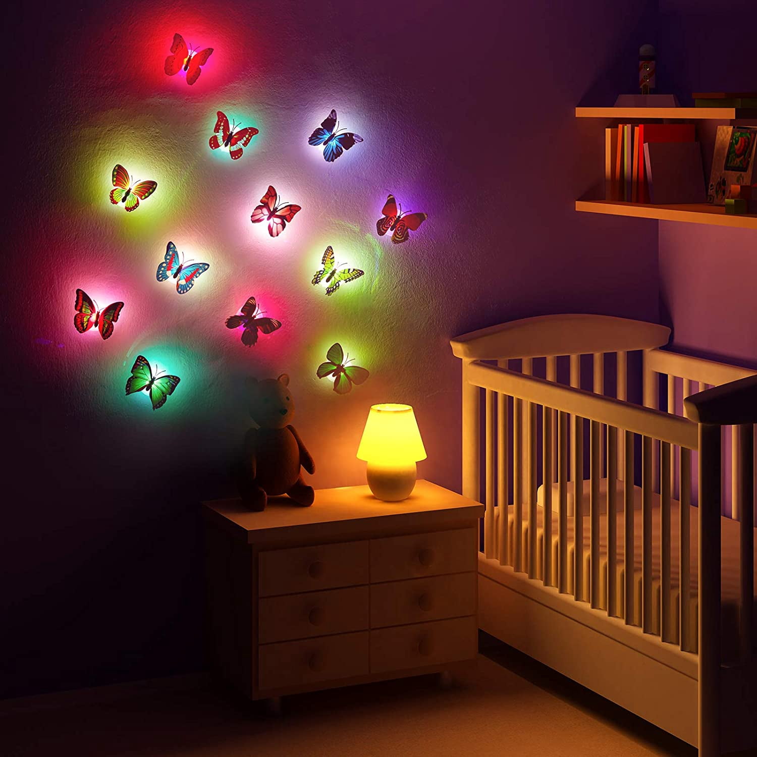 Autocollants Muraux Néon Galaxies Vert - Décoration Chambre Enfant, Neuf, Origine Chine
