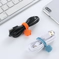 thumbnail image 3 of EGNMCR Closet Organizers and Storage, Storage Trunks & Bag 5PCS Multi-Purpose Reusable Multi-Color Silica Gel Cable Tie Organize folder, 3 of 4