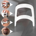 thumbnail image 3 of Beard And Neckline Shaving Guide, Hair Cutting Tool Kit For Men, Goatee Mustache Shaping Template White, 3 of 4