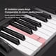 thumbnail image 5 of Piano Eléctrico GILLAS Negro con 61 Teclas Estándar para Principiantes Niños, 5 of 7