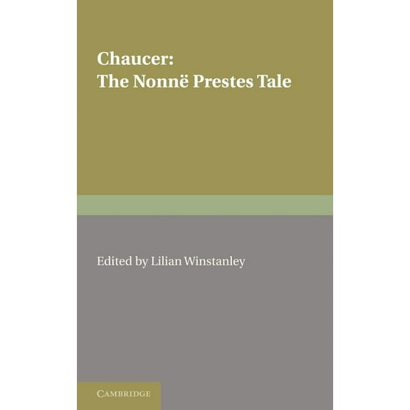 The Nonne Prestes Tale, (Paperback)