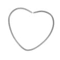 thumbnail image 2 of Material de pulsera permanente Regalos de parejas de 23 cm Servido sólido acero inoxidable romántico para aniversario del día de San Valentín negro, 2 of 9