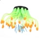 thumbnail image 2 of Coral artificial de silicona, planta acuática de simulación, adorno decorativo para acuario, color naranja, 2 of 14