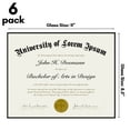 thumbnail image 6 of Americanflat 8.5x11 Front Loading Picture Frame with Shatter-Resistant Glass 6 Pack Metropolitan Photo - Black, 6 of 8