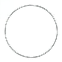 3-5mm Moissanite Tennis Necklace for Men Women D Color VVS1 Diamond Necklace Chain Sterling Silver Moissanite Necklace Chain with GRA Certificate