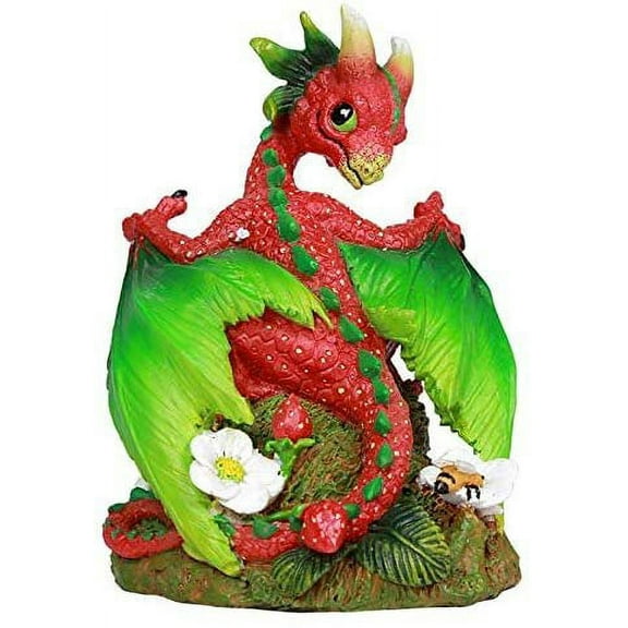 Strawberry Dragon Figurine