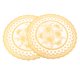 thumbnail image 1 of Paquete de 2 manteles individuales de 30 x 30 cm para bodas y fiestas elegantes, estilo 03 Golden Glamour, 1 of 8