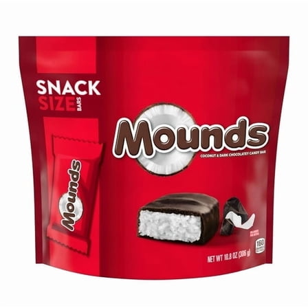Mounds Coconut and Dark Chocolatey Snack Size Candy (2 Pack)
