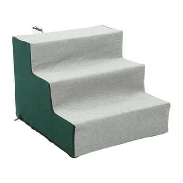 Mgaxyff 3 Tiers Dog Stairs Dog Steps for Beds or Couches Pet Steps with Removable Washable Cover