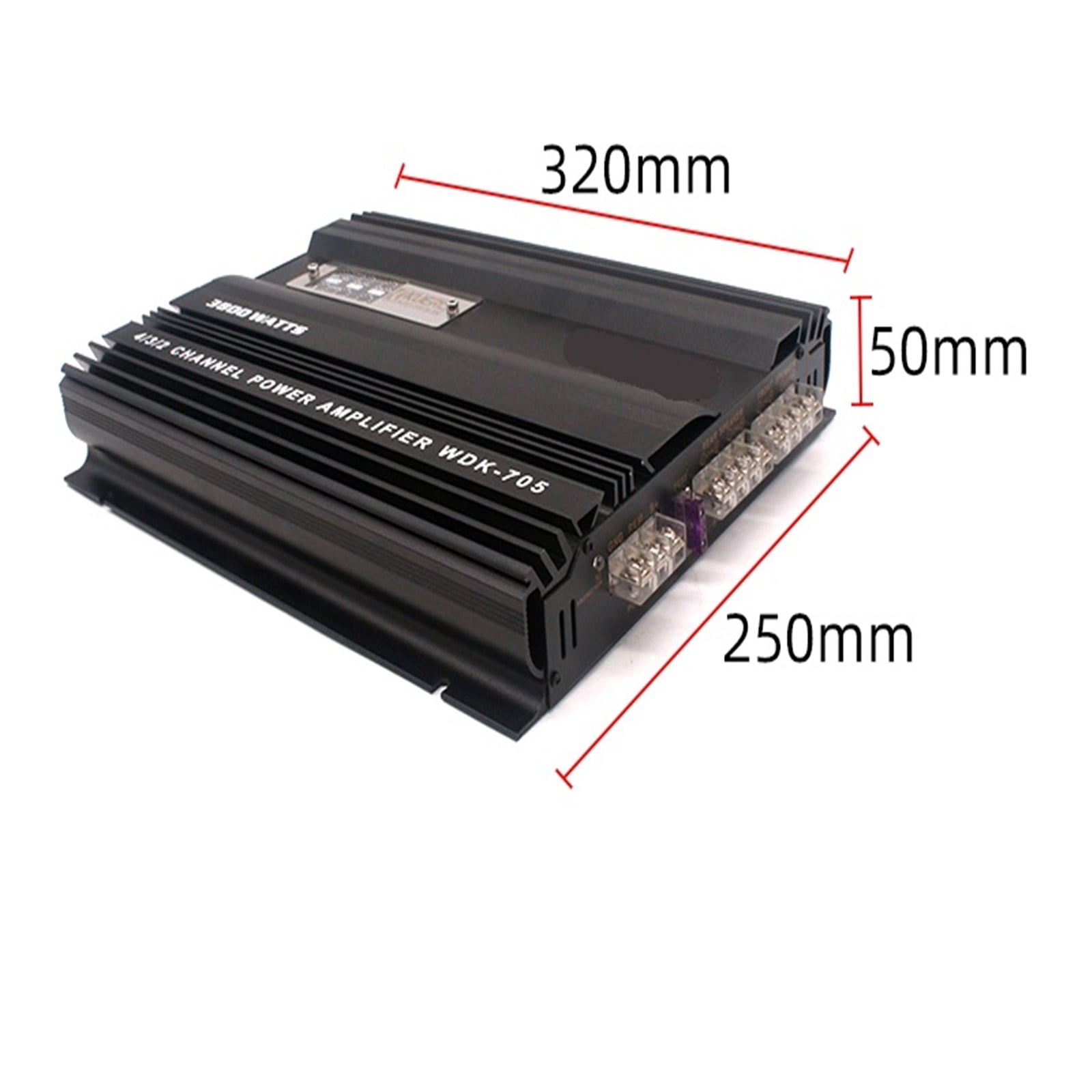 80W*4 12V Car Amplifier MAX 3800W Professional High Power Classs AB Car Amplifier 4 Channel ,Bass & Treble Control