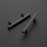 Ravinte 25 Pack 6 Inch Black Cabinet Pulls Kitchen Drawer Handles 3-3/4 inch Hole Center Matte Black Cabinet Hardware Stainless Steel