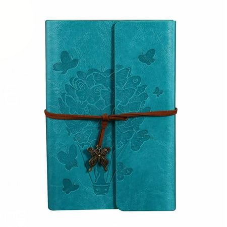 

Ekeka Free Shipping Journal Notebook With Pendant Gift A6 Travel Retro Refillable Diary Spiral Bound