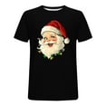 thumbnail image 3 of Christmas Shirts for Men:Funny Santa Claus Crewneck Graphic Higher Quality Printed Short Sleeve T-Shirt, 3 of 4