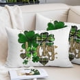 thumbnail image 2 of St. Patrick's Day Pillow Covers 24"x36", Spring Shamrock Leaf Gold Love Lucky Green Soft Brushed Microfiber Breathable Throw Pillow Covers, Decorative Pillowcase with Zipper for Couch Sofa Bedroom, 2 of 9
