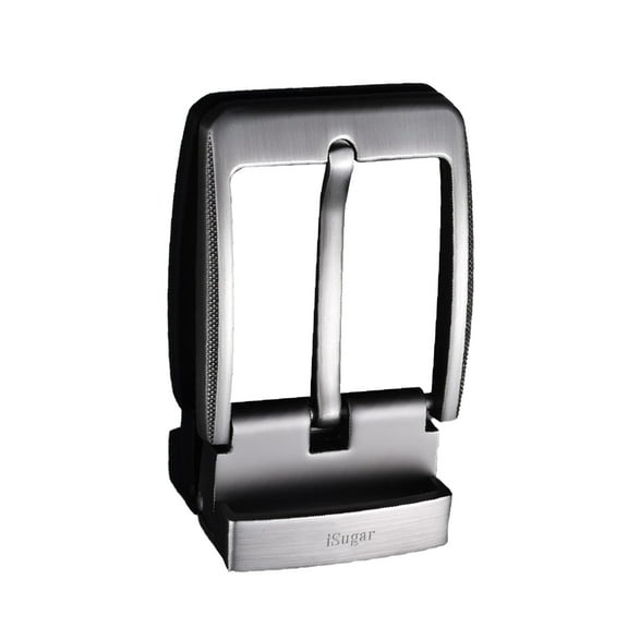 iSugar Belt clasps, 1 3/8" (35mm) Belt Clasps Replacement Buckle Reversible Classic Business Buckle Silver