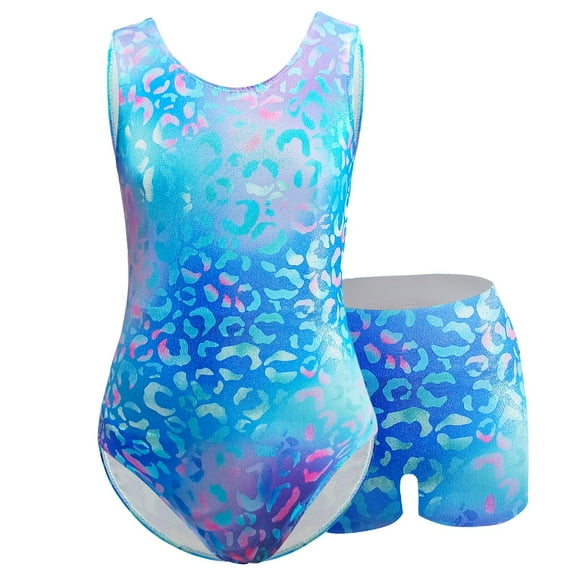 Gymnastics Wear Digital Print Girl's Vest Body Suit Sports Practice Test Clothes