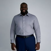 Big & Tall Haggar Premium Comfort Wrinkle Resistant Dress Shirt Color: Gray Solid Size: 18 35/6T