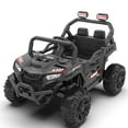 thumbnail image 6 of Xuanlur 12V Ride On UTV, Off-Road UTV Truck with Remote Control, Anti-Collision Bar, High Chassis, Anti-Slip Wheels & 4-Wheel Suspension, Black, 6 of 7