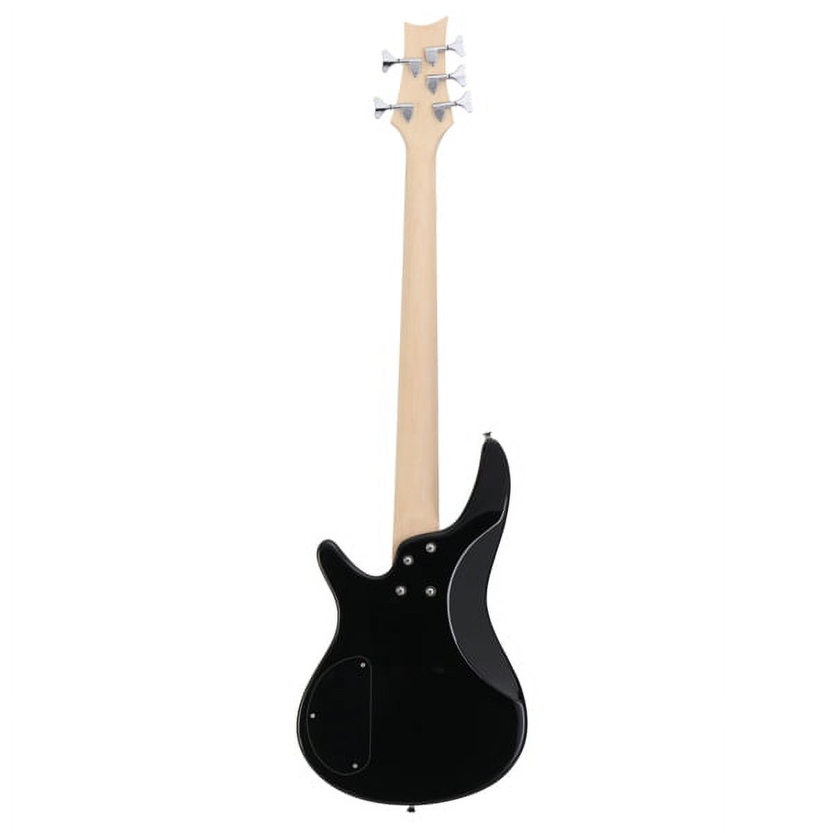 44 Inch GIB 5 String H-H Pickup Laurel Wood Fingerboard Electric Bass Guitar with Bag and other Accessories Sunset Color