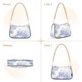 thumbnail image 7 of FORMRS Womens Shoulder Bag with Chain Strap Clutch Purse Cute Tote Handbag, Pastel Flower Pattern, 7 of 7