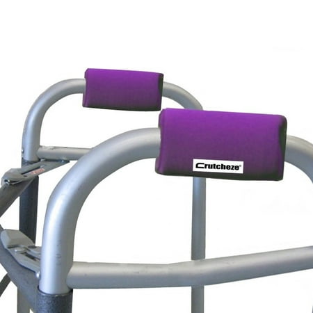 Womens Stretch Walker - Crutcheze Purple Walker Hand Pads Covers Walker Accessories Comfortable Hand Cushions Moisture Wicking Antibacterial Washable Made in USA