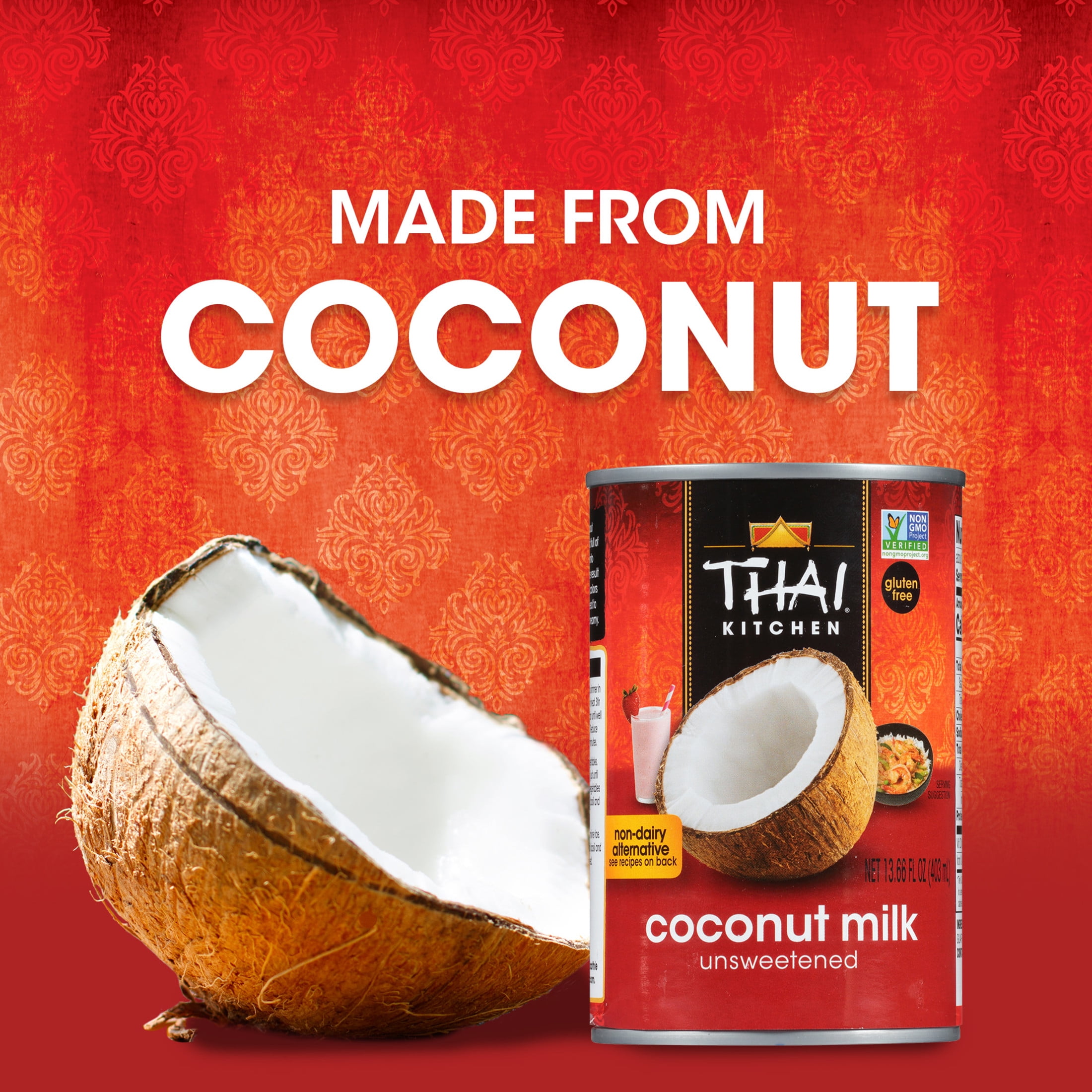 Thai Kitchen Unsweetened Coconut Milk, 13.66 fl oz Can