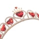thumbnail image 5 of Tiara de corazón rojo Descendientes Corona de corazón Joyas para el cabello Corona de boda para novia, 5 of 5