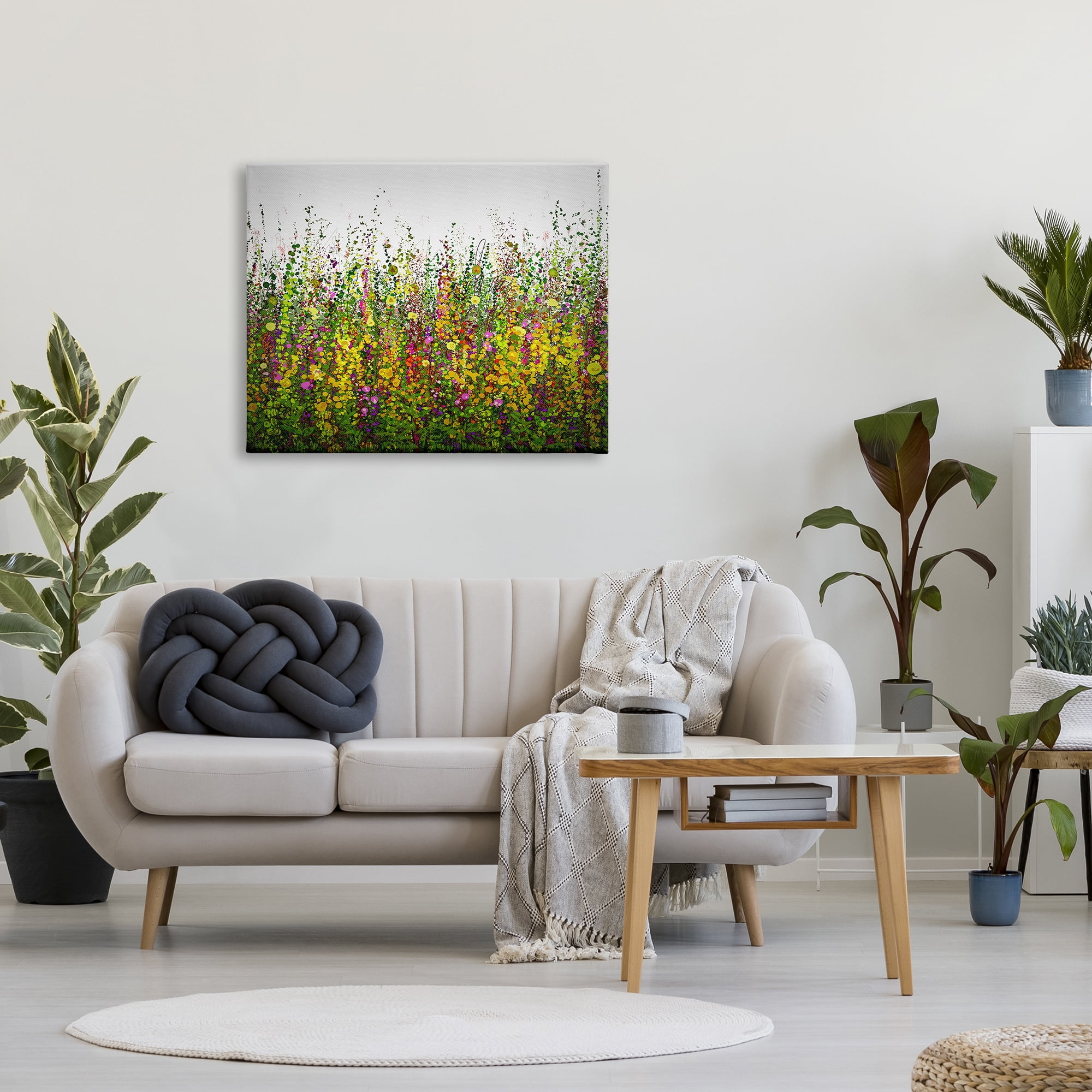 Stupell Industries Abstract Meadow Grasses Abstract Painting Gallery Wrapped Canvas Print Wall Art, 40 x 30