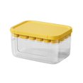 thumbnail image 6 of Hvmvliv Ice Molds 22-Compartments Square-Shape Food Grade Silicone Ice Cubes Tray with Lid and Bin Reusable Ice Blocks Making Trays Come with Ice Shovel Leak Proof Freezer Ice Home Use Yellow, 6 of 6