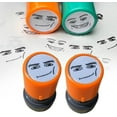 thumbnail image 1 of Funny Game Characters Stamp Set, Cute Expressions Photo-Sensitive Seal, Unique Teacher Award Stamps for School, Office, DIY Crafts, Journaling & Scrapbooking (Orange 2pcs), 1 of 9