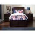 thumbnail image 2 of Portland Twin Extra Long Bed with Footboard and Twin Extra Long Trundle in Espresso, 2 of 7