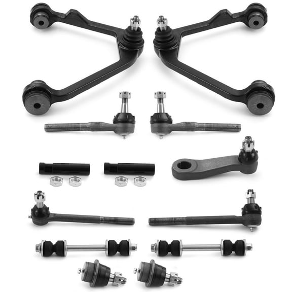 Metrix Premium Chassis Parts - 13 PC Front End Suspension Kit Fits 97-02 Ford Expedition RWD, 97-03 F-150 RWD, Ball Joints, Tie Rod Ends, Pitman Arm, Sway Bar Links, Control Arms, Made in Europe