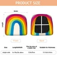 thumbnail image 3 of Rainbow Painting Seat Covers for Dining Room Chairs Set Of 4,Stretch Printed Washable Chair Seat Cover with Elastic Ties and Button,Removable Waterproof Couch Cushion Covers, 3 of 6