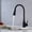 Matte Black, variant on Kismyla Kitchen Faucet Silicone Rubber Tube,360 Swivel Silicon Hose， Two-Speed Spray Hot And Cold Water Kitchen Sink Faucet ,Leakproof Design