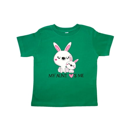 

Inktastic My Aunt Loves Me- bunny family Gift Toddler Boy or Toddler Girl T-Shirt