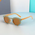 thumbnail image 6 of Cute Round Kids Sunglasses Toddler Chessboard Grid Plaid Polarized Sunglasses UV Protection Gafas Beach Holiday Glasses Shades for Baby Girls Boys Age 2-10, 6 of 7