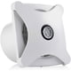 thumbnail image 1 of Extractores de aire de 6", extractor de aire de pared o techo con persiana trasera, extractor de aire LED para baño y dormitorio (B-150 mm), 1 of 5