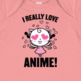 thumbnail image 4 of Inktastic I Really Love Anime with Cute Anime Cat and Hearts Boys or Girls Baby Bodysuit, 4 of 5