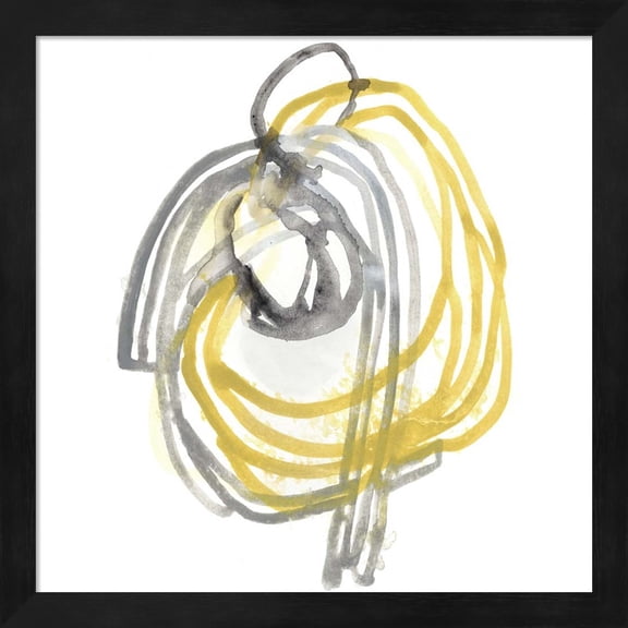 Great Art Now String Orbit II by June Erica Vess Framed Wall Art 13"W x 13"H