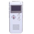 thumbnail image 2 of Grabadora de voz SUSUchens N28 compatible con HD, grabación inteligente con reducción de ruido, grabadora MP3, suministro para el hogar, color plata, 16 GB, 2 of 8